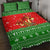 Amazing Mushroom Christmas Yall Christmas Quilt Bed Set Xmas Holiday Patterns - Wonder Print Shop