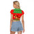 Amazing Mushroom Christmas Yall Christmas Raglan Cropped T Shirt Xmas Holiday Patterns - Wonder Print Shop