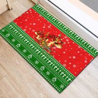 Amazing Mushroom Christmas Yall Christmas Rubber Doormat Xmas Holiday Patterns - Wonder Print Shop