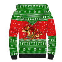 Amazing Mushroom Christmas Yall Christmas Sherpa Hoodie Xmas Holiday Patterns - Wonder Print Shop