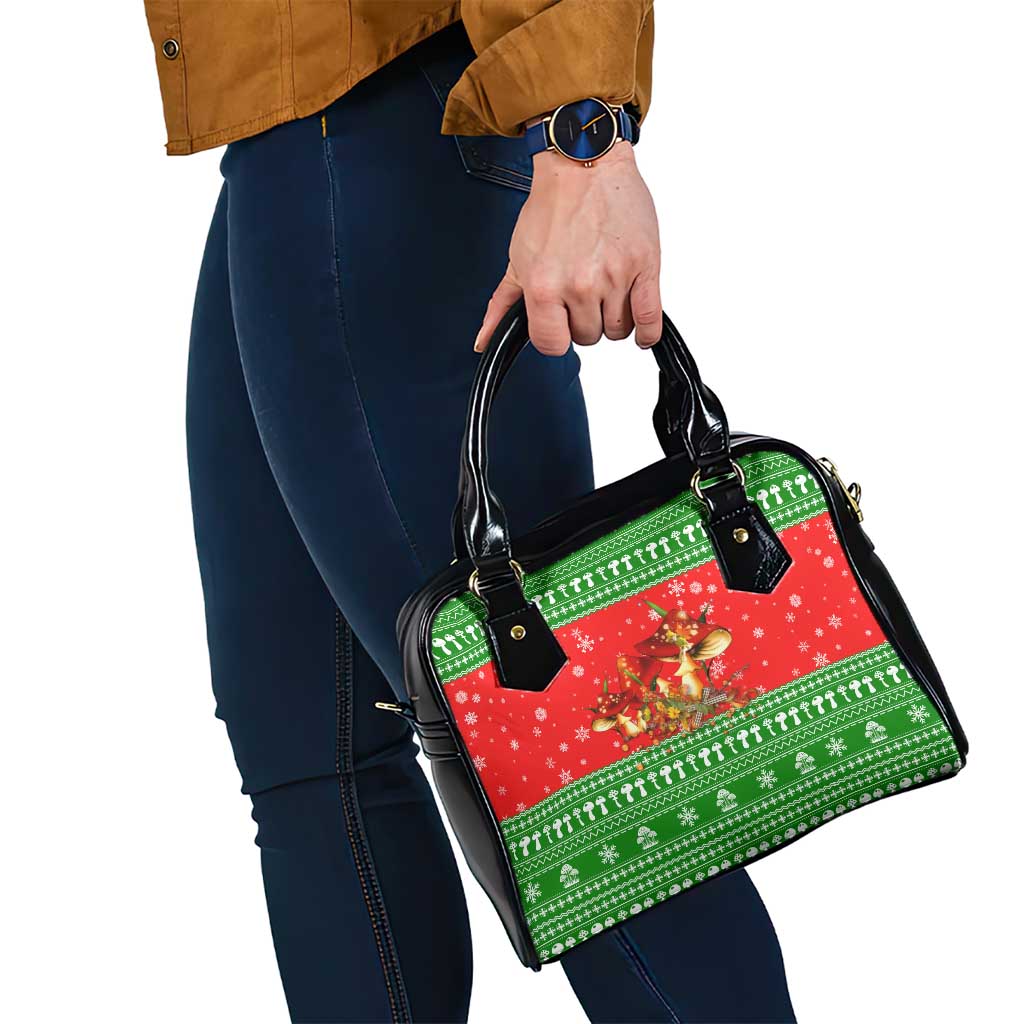 Amazing Mushroom Christmas Yall Christmas Shoulder Handbag Xmas Holiday Patterns - Wonder Print Shop