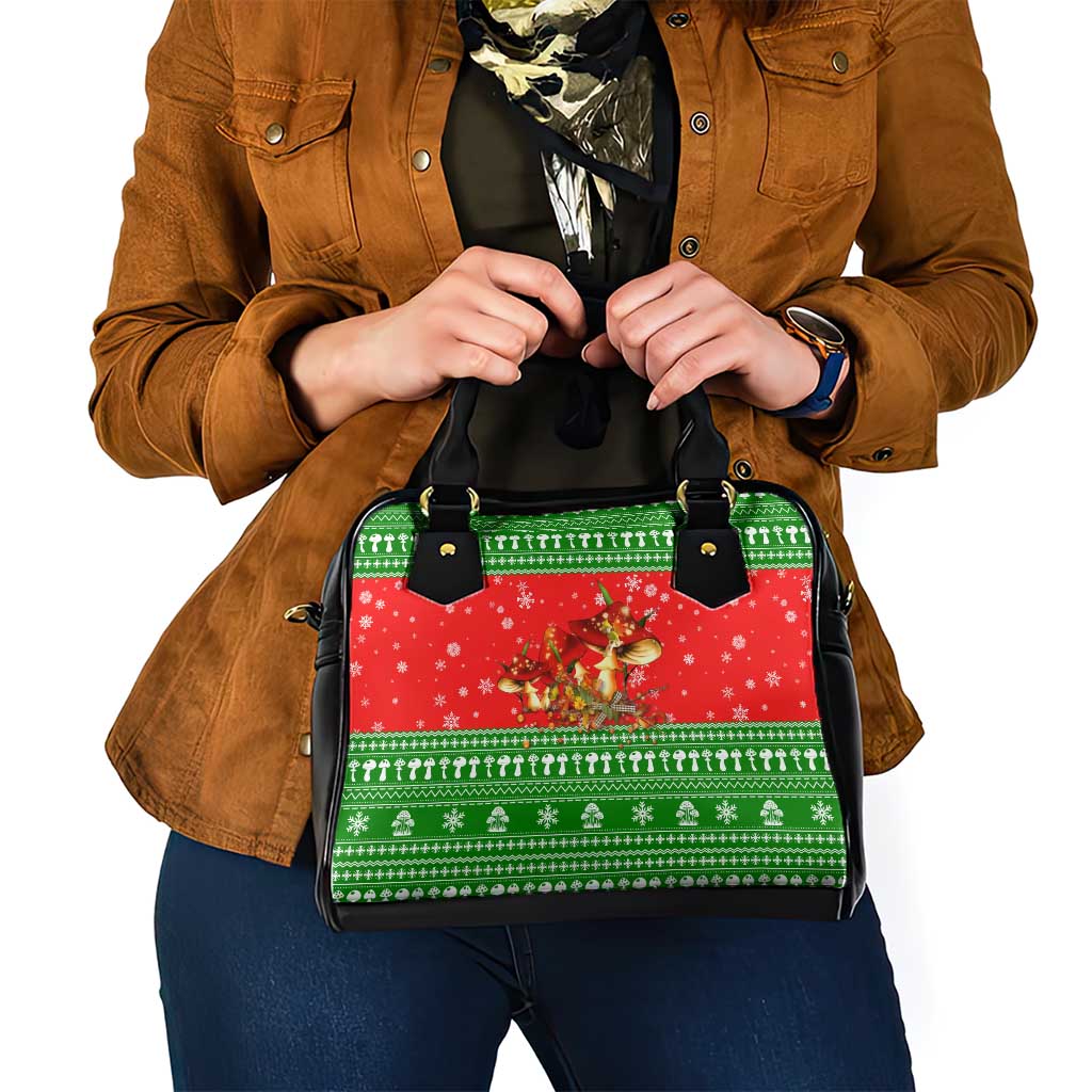 Amazing Mushroom Christmas Yall Christmas Shoulder Handbag Xmas Holiday Patterns - Wonder Print Shop