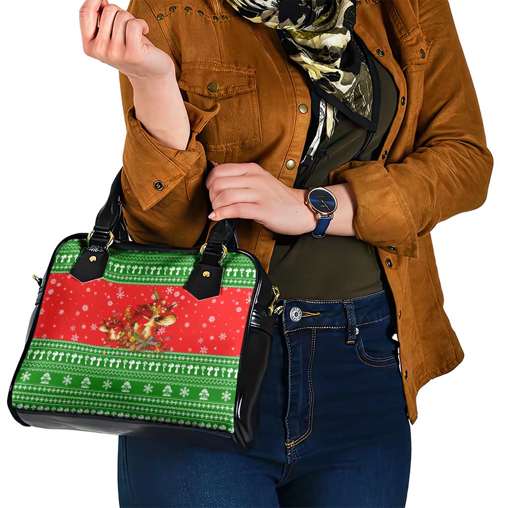 Amazing Mushroom Christmas Yall Christmas Shoulder Handbag Xmas Holiday Patterns - Wonder Print Shop