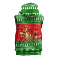 Amazing Mushroom Christmas Yall Christmas Sleeveless Hoodie Xmas Holiday Patterns - Wonder Print Shop