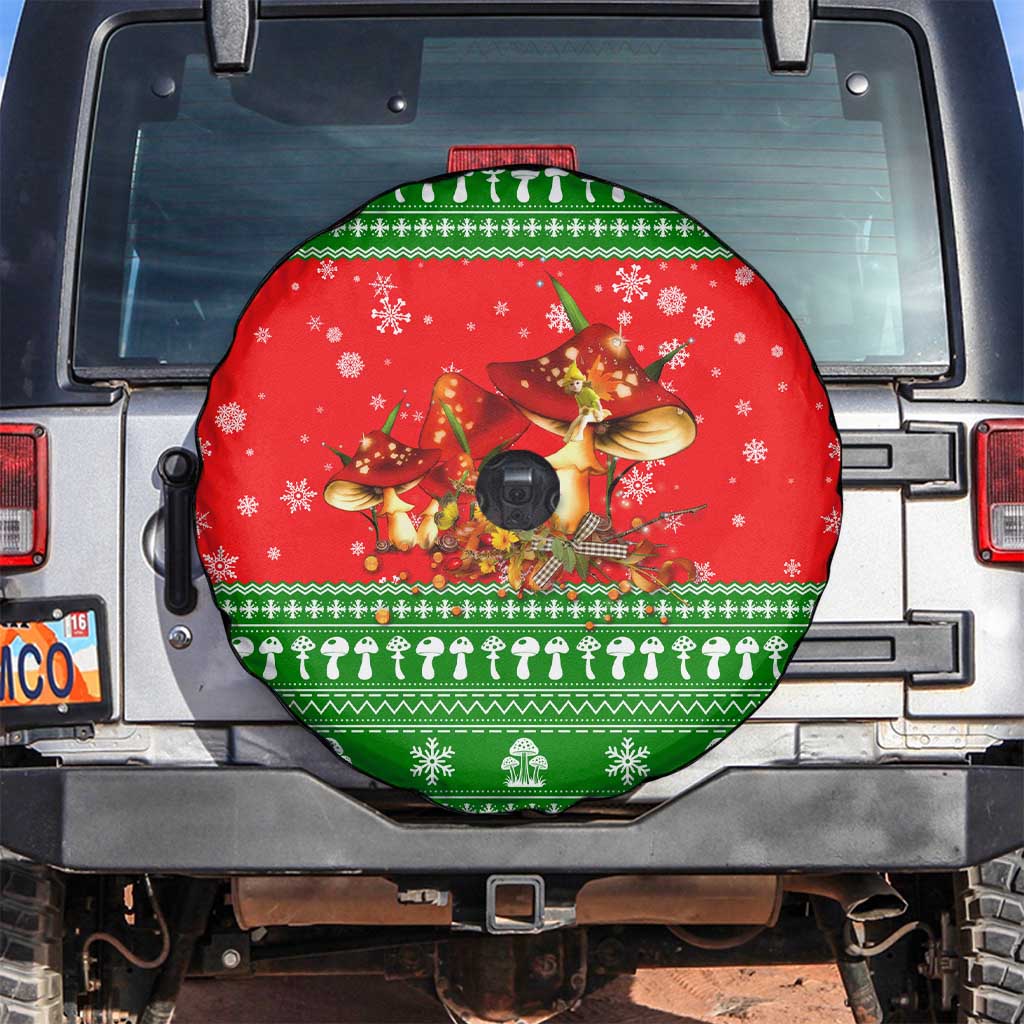 Amazing Mushroom Christmas Yall Christmas Spare Tire Cover Xmas Holiday Patterns - Wonder Print Shop