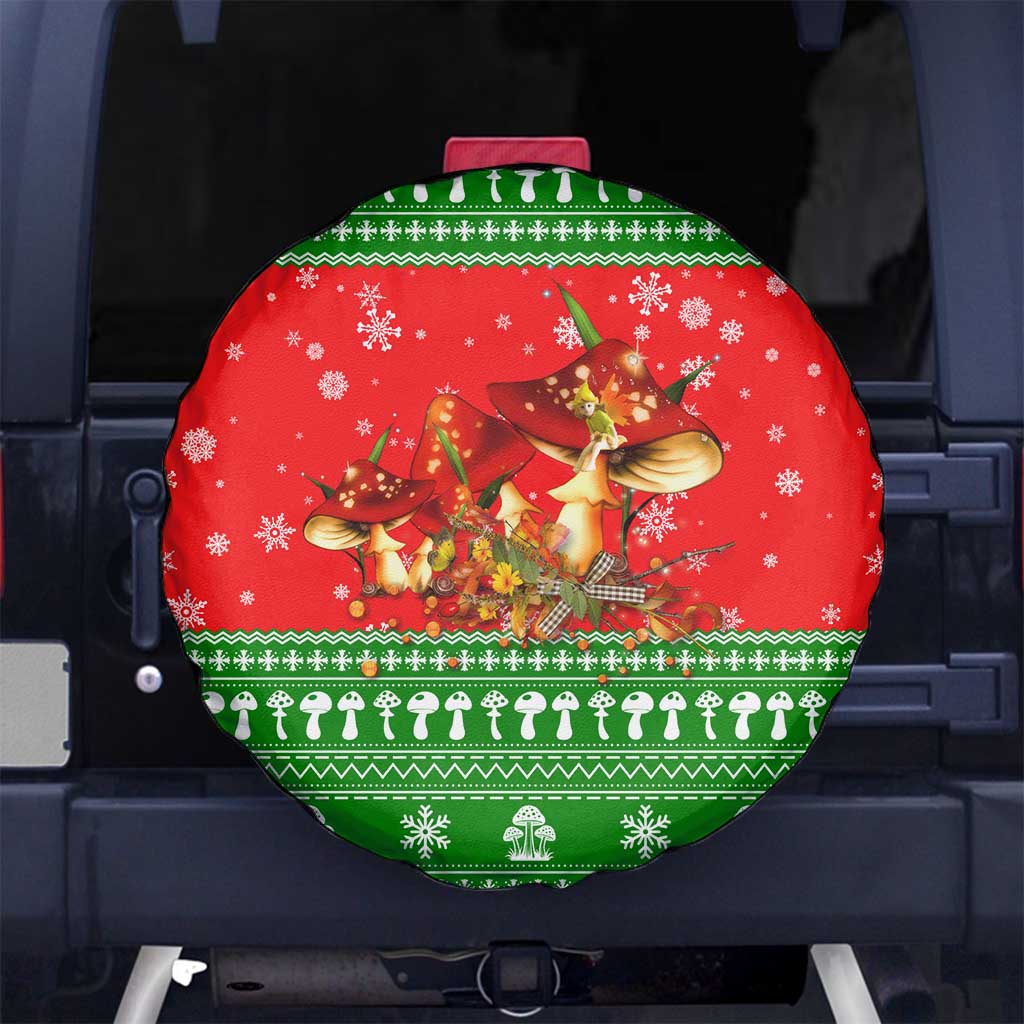 Amazing Mushroom Christmas Yall Christmas Spare Tire Cover Xmas Holiday Patterns - Wonder Print Shop