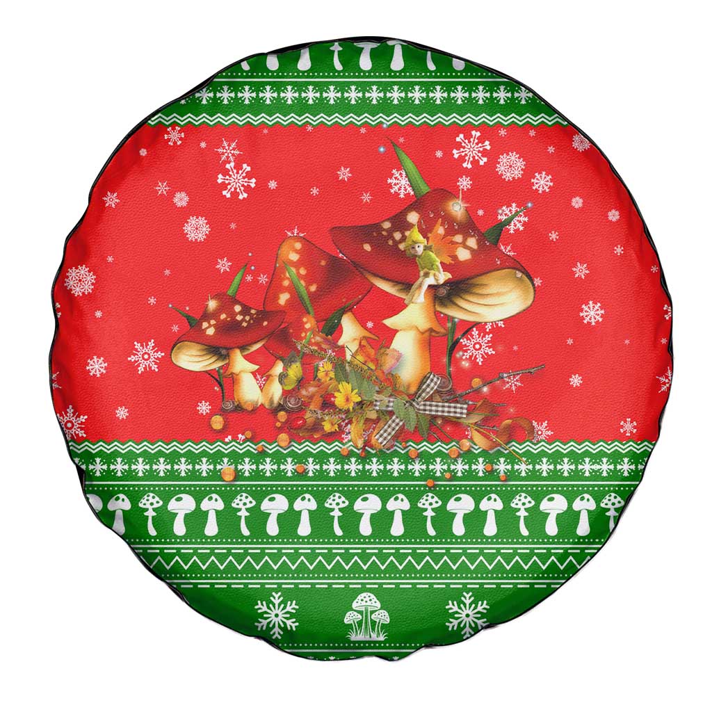Amazing Mushroom Christmas Yall Christmas Spare Tire Cover Xmas Holiday Patterns - Wonder Print Shop