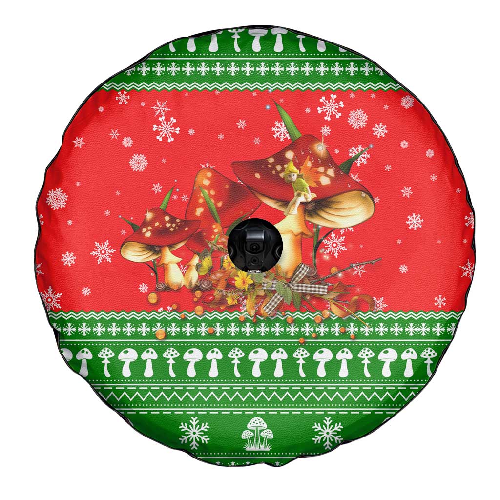 Amazing Mushroom Christmas Yall Christmas Spare Tire Cover Xmas Holiday Patterns - Wonder Print Shop
