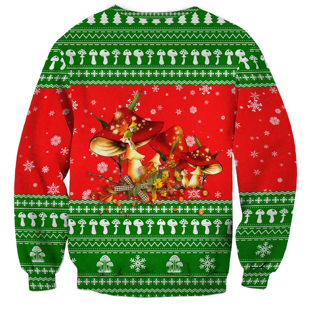 Amazing Mushroom Christmas Yall Christmas Sweatshirt Xmas Holiday Patterns - Wonder Print Shop