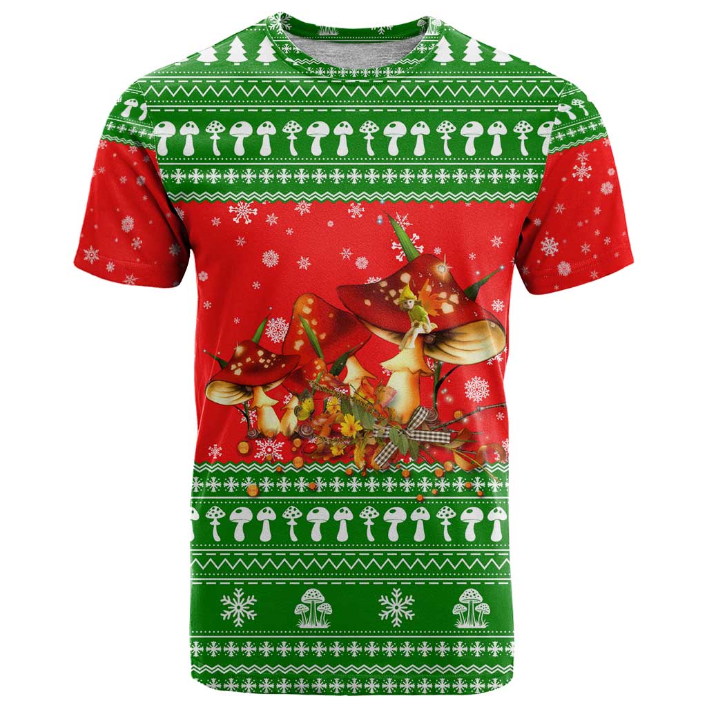 Amazing Mushroom Christmas Yall Christmas T Shirt Xmas Holiday Patterns - Wonder Print Shop
