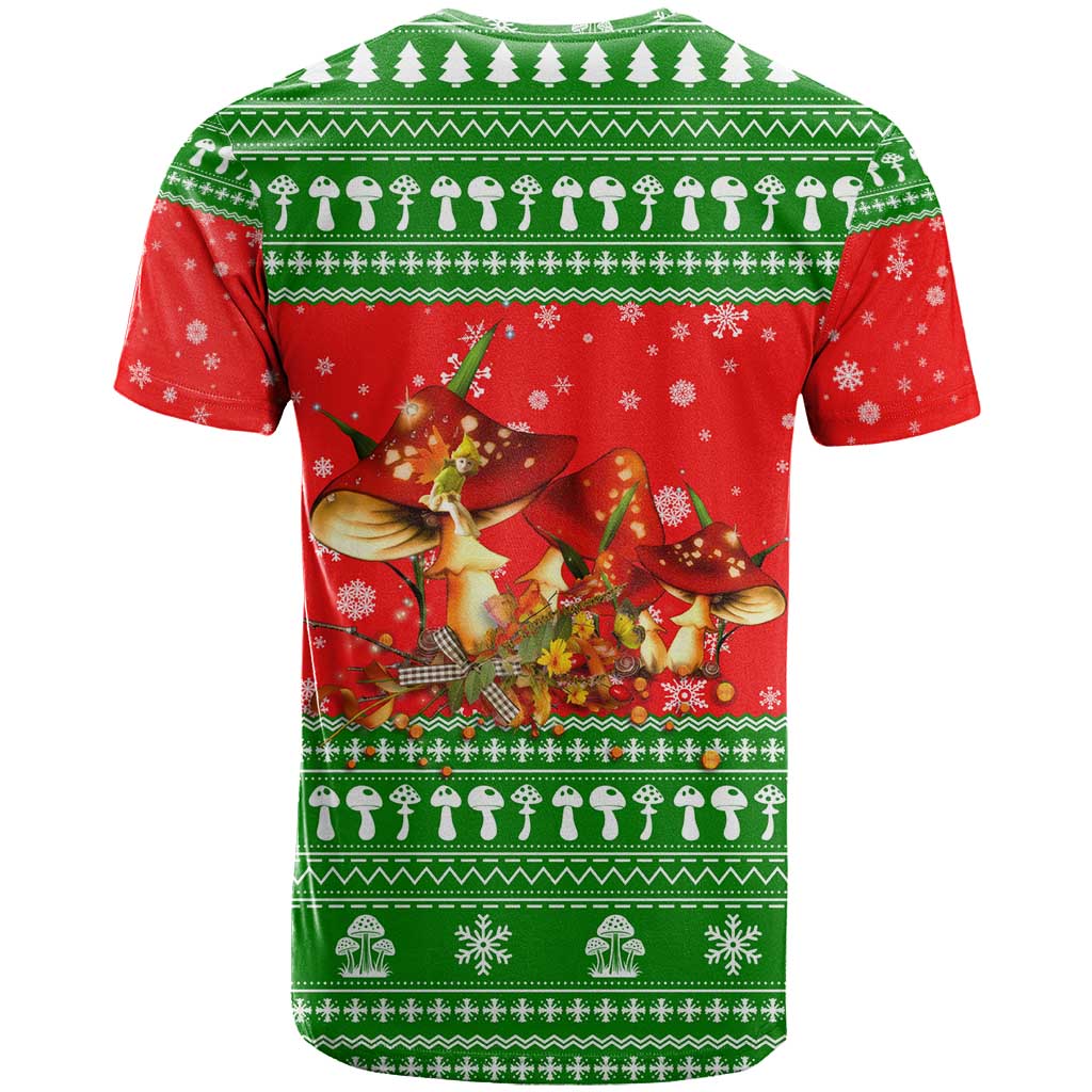 Amazing Mushroom Christmas Yall Christmas T Shirt Xmas Holiday Patterns - Wonder Print Shop