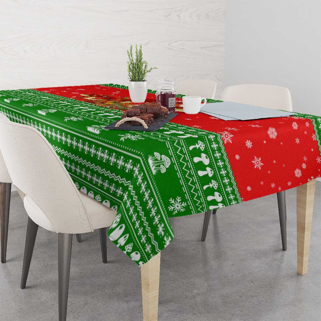 Amazing Mushroom Christmas Yall Christmas Tablecloth Xmas Holiday Patterns - Wonder Print Shop