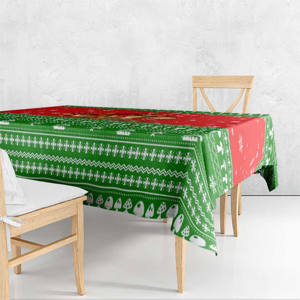 Amazing Mushroom Christmas Yall Christmas Tablecloth Xmas Holiday Patterns - Wonder Print Shop