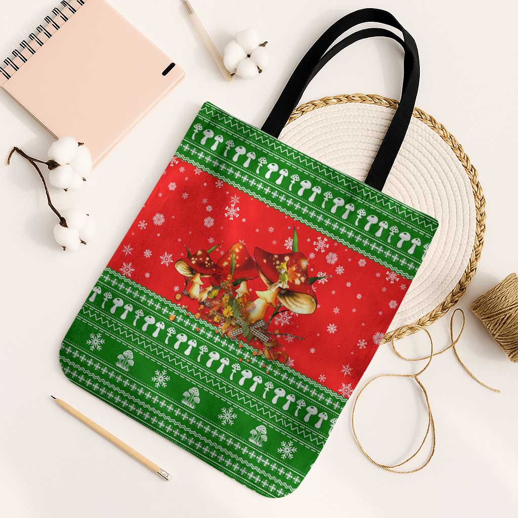 Amazing Mushroom Christmas Yall Christmas Tote Bag Xmas Holiday Patterns - Wonder Print Shop