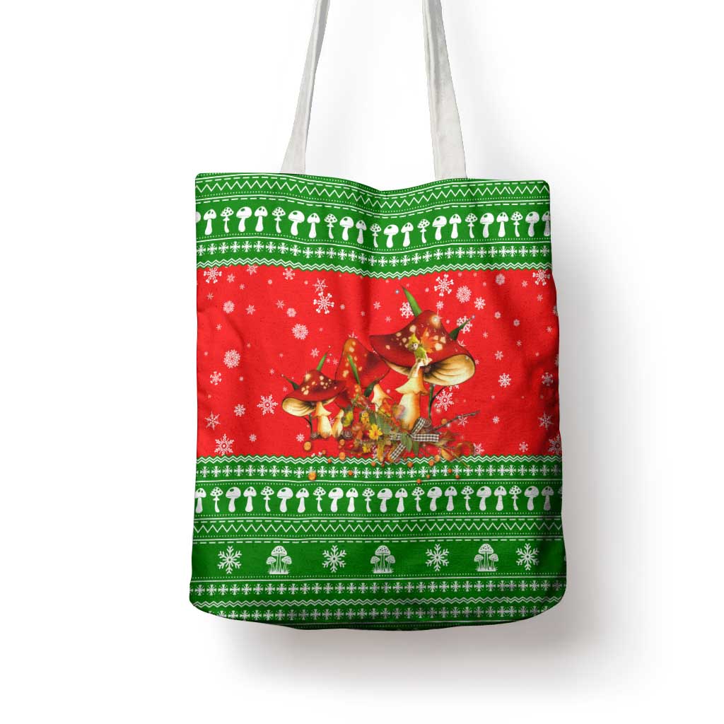 Amazing Mushroom Christmas Yall Christmas Tote Bag Xmas Holiday Patterns - Wonder Print Shop
