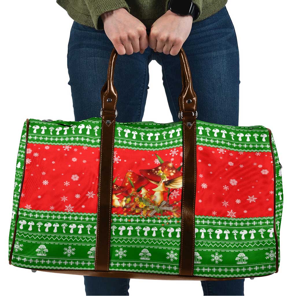 Amazing Mushroom Christmas Yall Christmas Travel Bag Xmas Holiday Patterns - Wonder Print Shop