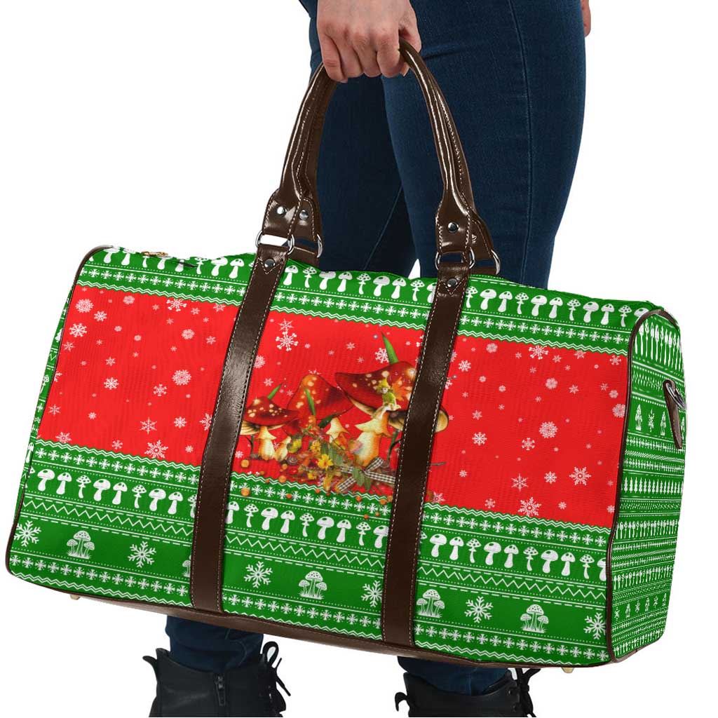 Amazing Mushroom Christmas Yall Christmas Travel Bag Xmas Holiday Patterns - Wonder Print Shop