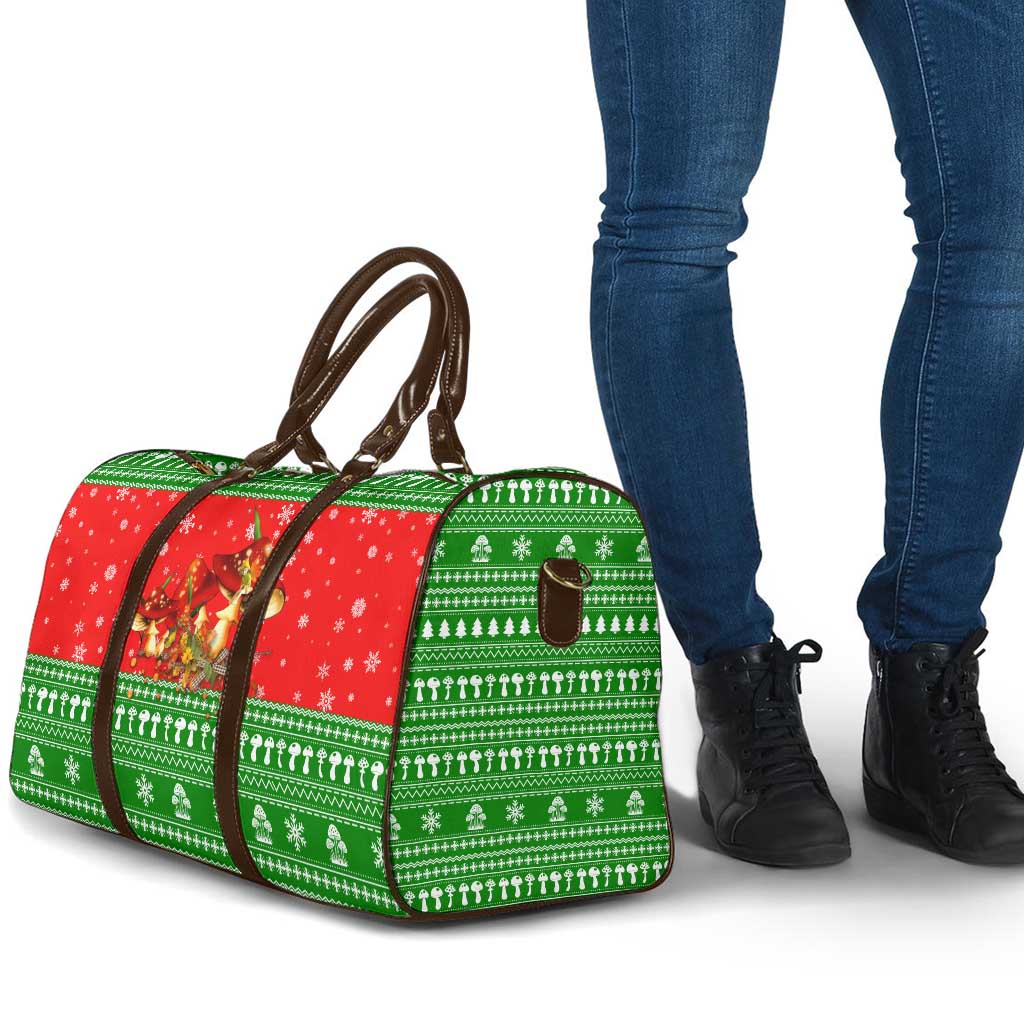 Amazing Mushroom Christmas Yall Christmas Travel Bag Xmas Holiday Patterns - Wonder Print Shop