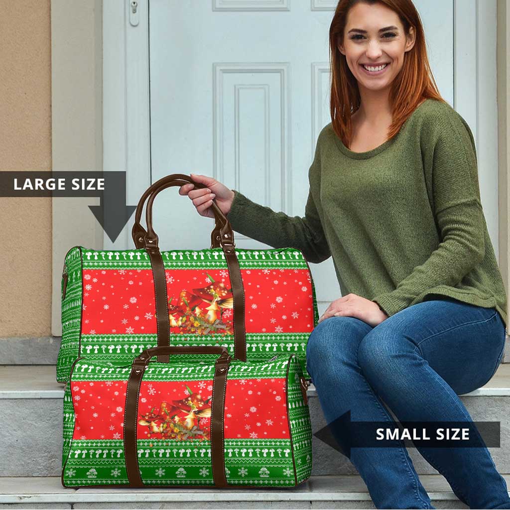 Amazing Mushroom Christmas Yall Christmas Travel Bag Xmas Holiday Patterns - Wonder Print Shop