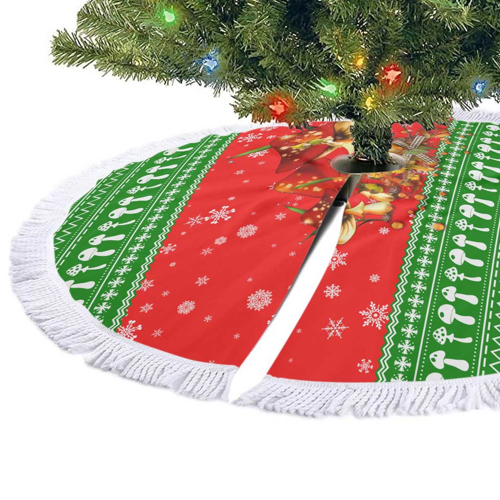 Amazing Mushroom Christmas Yall Christmas Tree Skirt Xmas Holiday Patterns - Wonder Print Shop