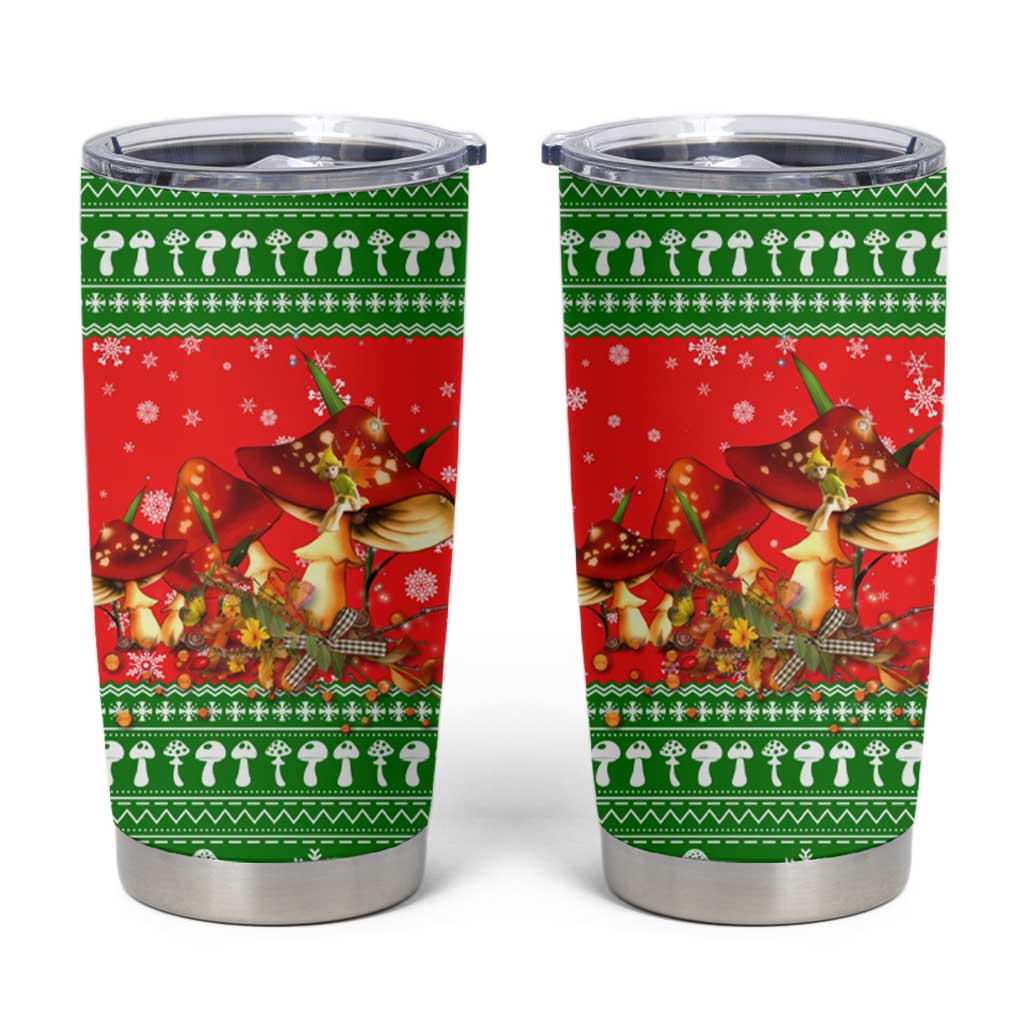 Amazing Mushroom Christmas Yall Christmas Tumbler Cup Xmas Holiday Patterns - Wonder Print Shop