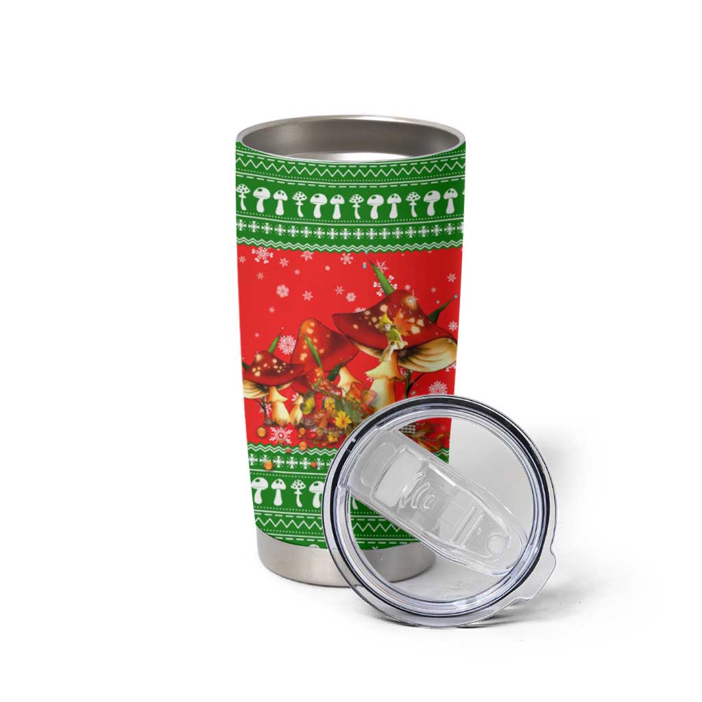 Amazing Mushroom Christmas Yall Christmas Tumbler Cup Xmas Holiday Patterns - Wonder Print Shop