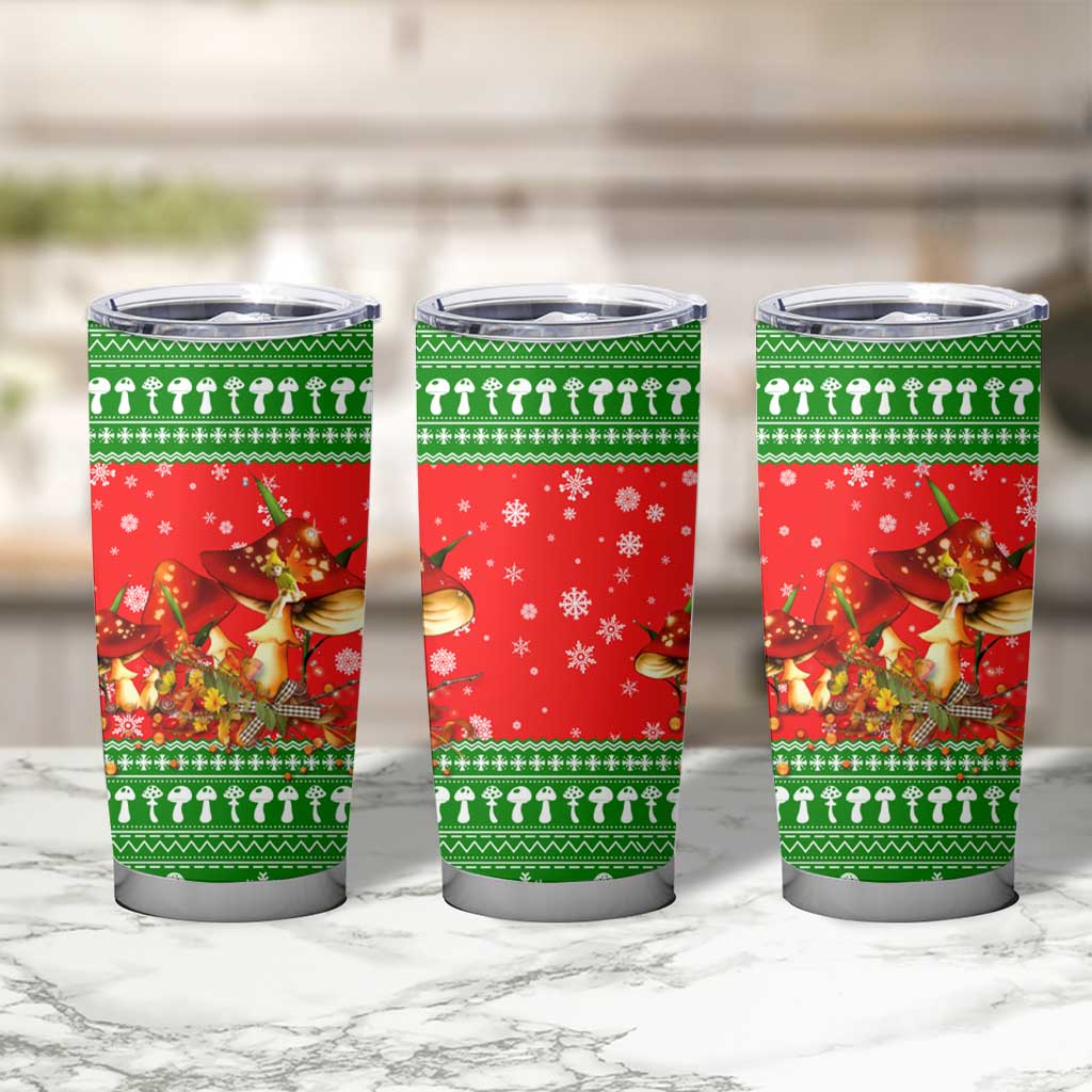 Amazing Mushroom Christmas Yall Christmas Tumbler Cup Xmas Holiday Patterns - Wonder Print Shop