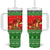 Amazing Mushroom Christmas Yall Christmas Tumbler With Handle Xmas Holiday Patterns - Wonder Print Shop