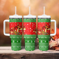 Amazing Mushroom Christmas Yall Christmas Tumbler With Handle Xmas Holiday Patterns - Wonder Print Shop