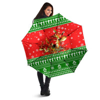 Amazing Mushroom Christmas Yall Christmas Umbrella Xmas Holiday Patterns - Wonder Print Shop