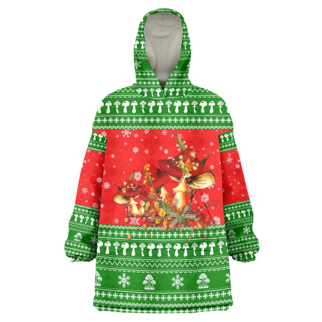 Amazing Mushroom Christmas Yall Christmas Wearable Blanket Hoodie Xmas Holiday Patterns - Wonder Print Shop