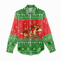 Amazing Mushroom Christmas Yall Christmas Women Casual Shirt Xmas Holiday Patterns - Wonder Print Shop