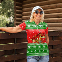 Amazing Mushroom Christmas Yall Christmas Women Polo Shirt Xmas Holiday Patterns - Wonder Print Shop