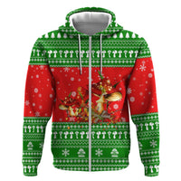 Amazing Mushroom Christmas Yall Christmas Zip Hoodie Xmas Holiday Patterns - Wonder Print Shop