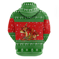 Amazing Mushroom Christmas Yall Christmas Zip Hoodie Xmas Holiday Patterns - Wonder Print Shop