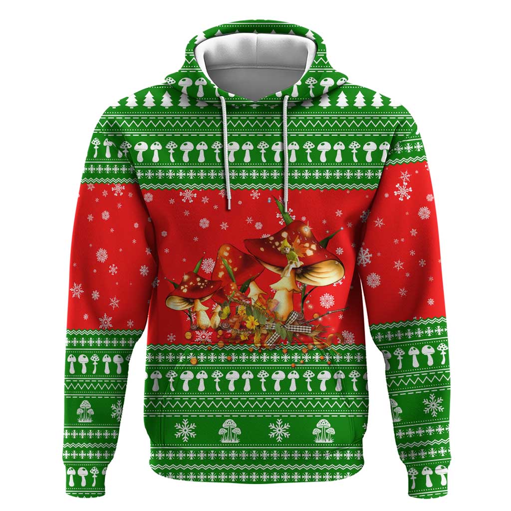 Amazing Mushroom Christmas Yall Christmas Zip Hoodie Xmas Holiday Patterns - Wonder Print Shop