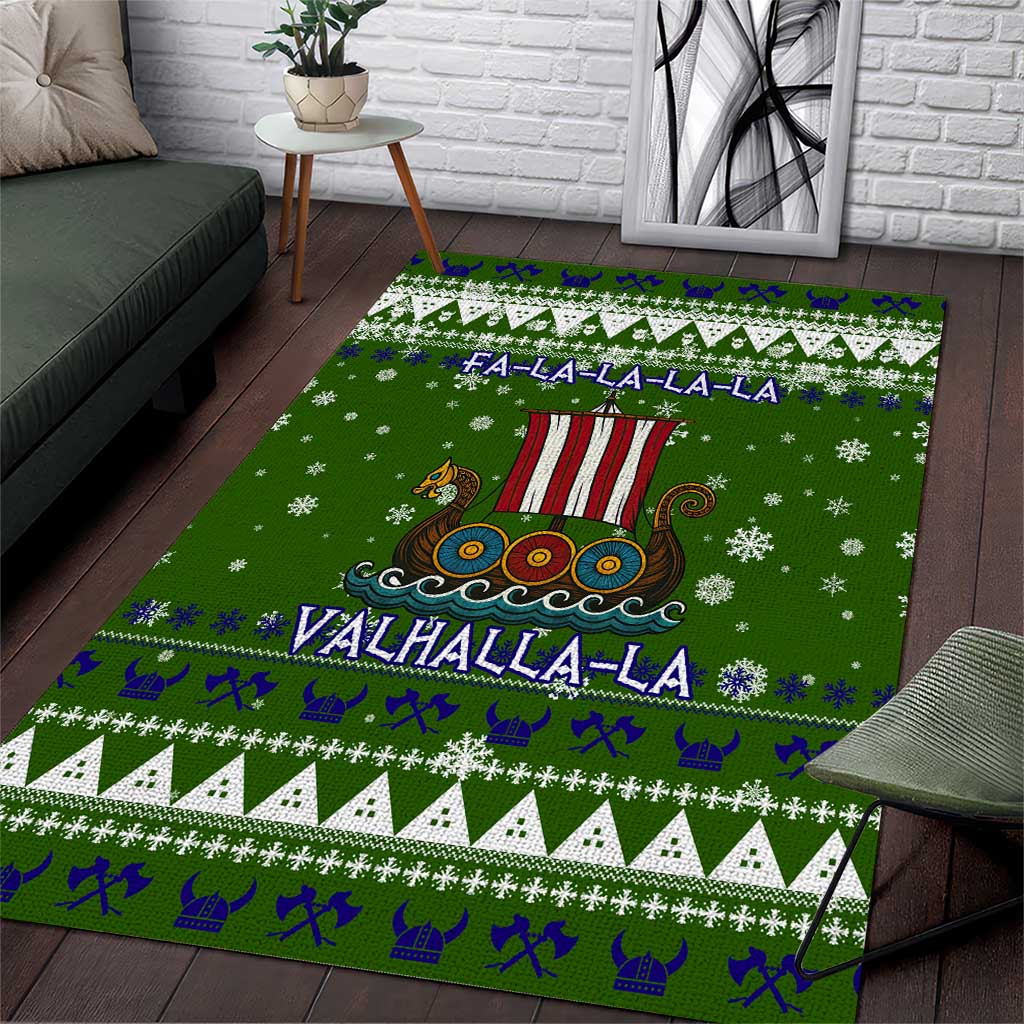 Amazing Viking Christmas Area Rug Xmas Holiday Patterns - Wonder Print Shop