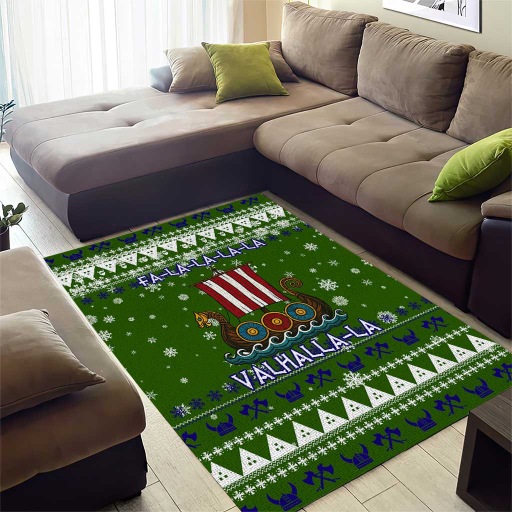 Amazing Viking Christmas Area Rug Xmas Holiday Patterns - Wonder Print Shop