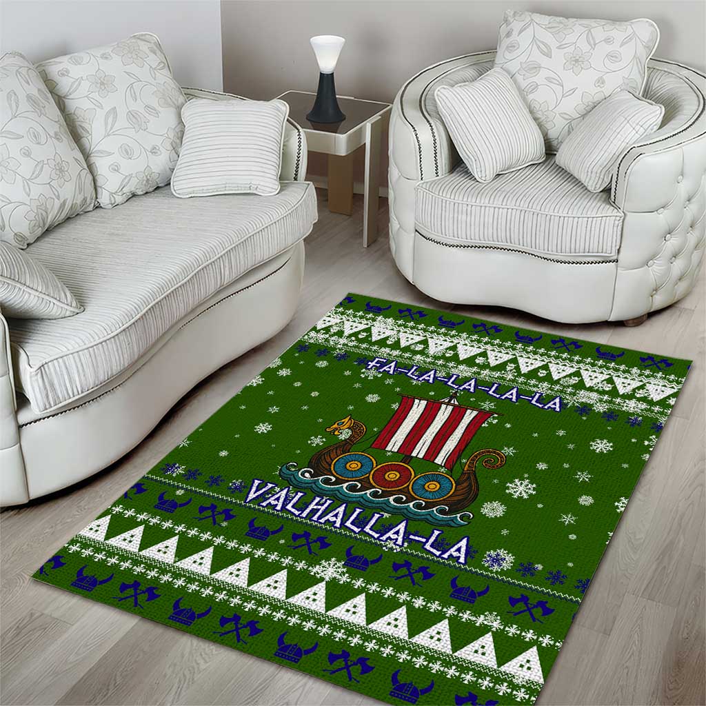 Amazing Viking Christmas Area Rug Xmas Holiday Patterns - Wonder Print Shop
