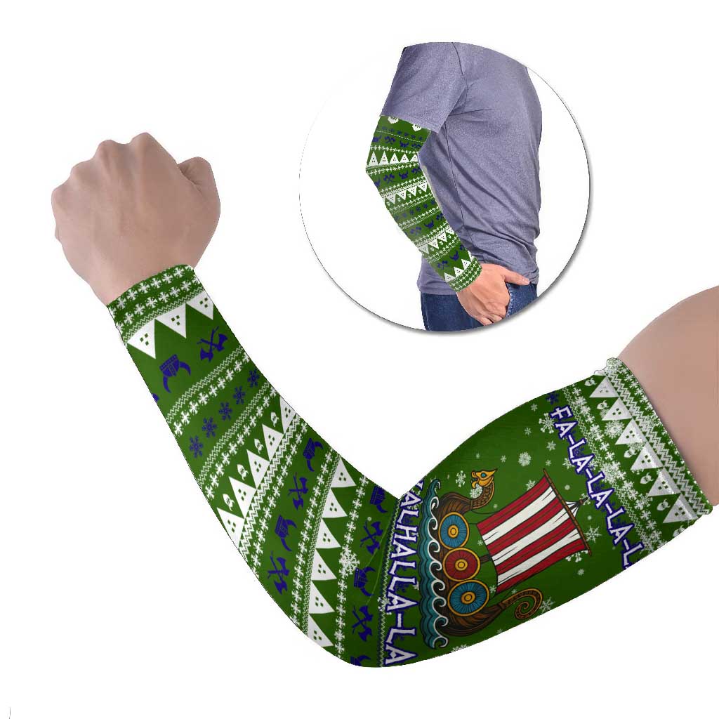 Amazing Viking Christmas Arm Sleeves Xmas Holiday Patterns - Wonder Print Shop
