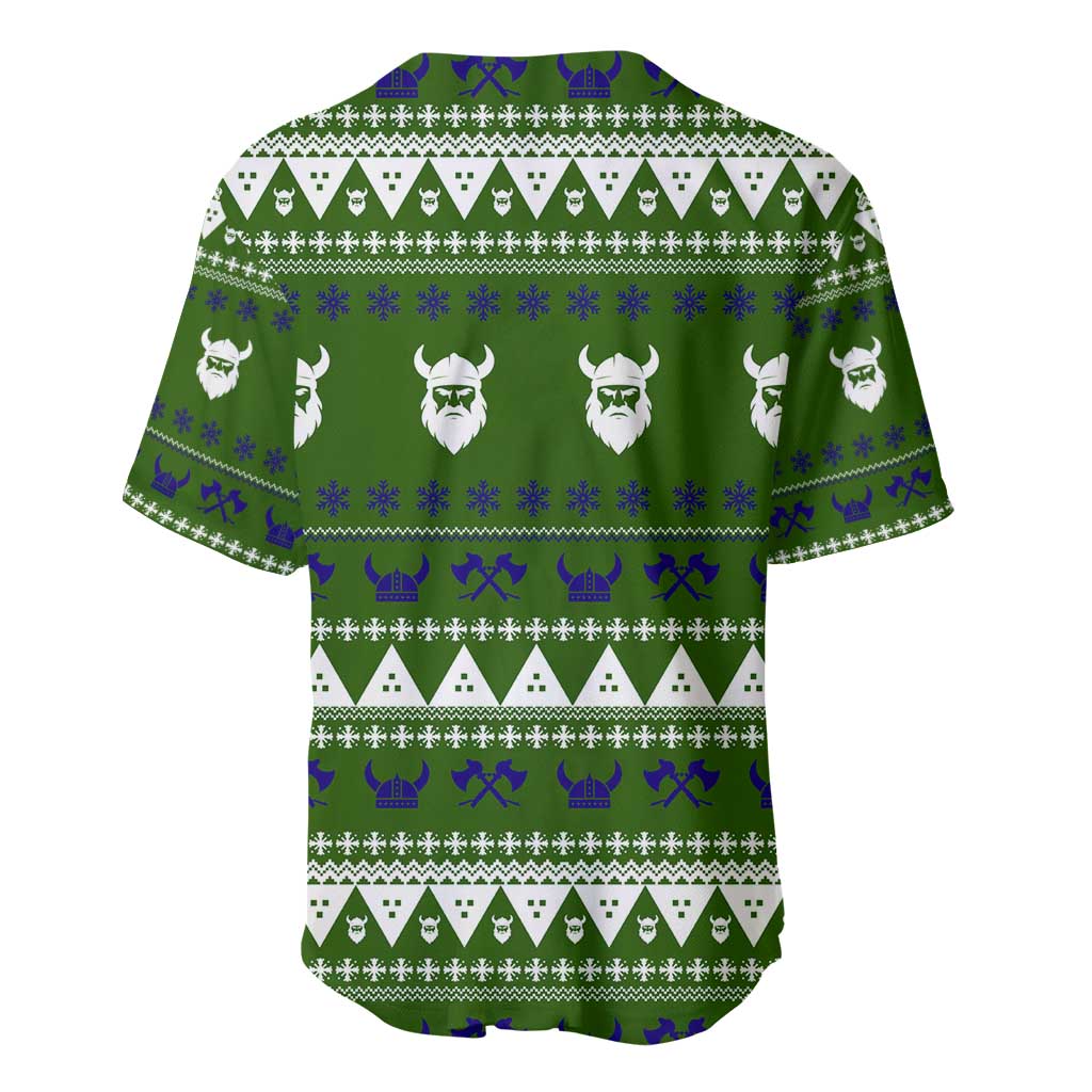 Amazing Viking Christmas Baseball Jersey Xmas Holiday Patterns - Wonder Print Shop