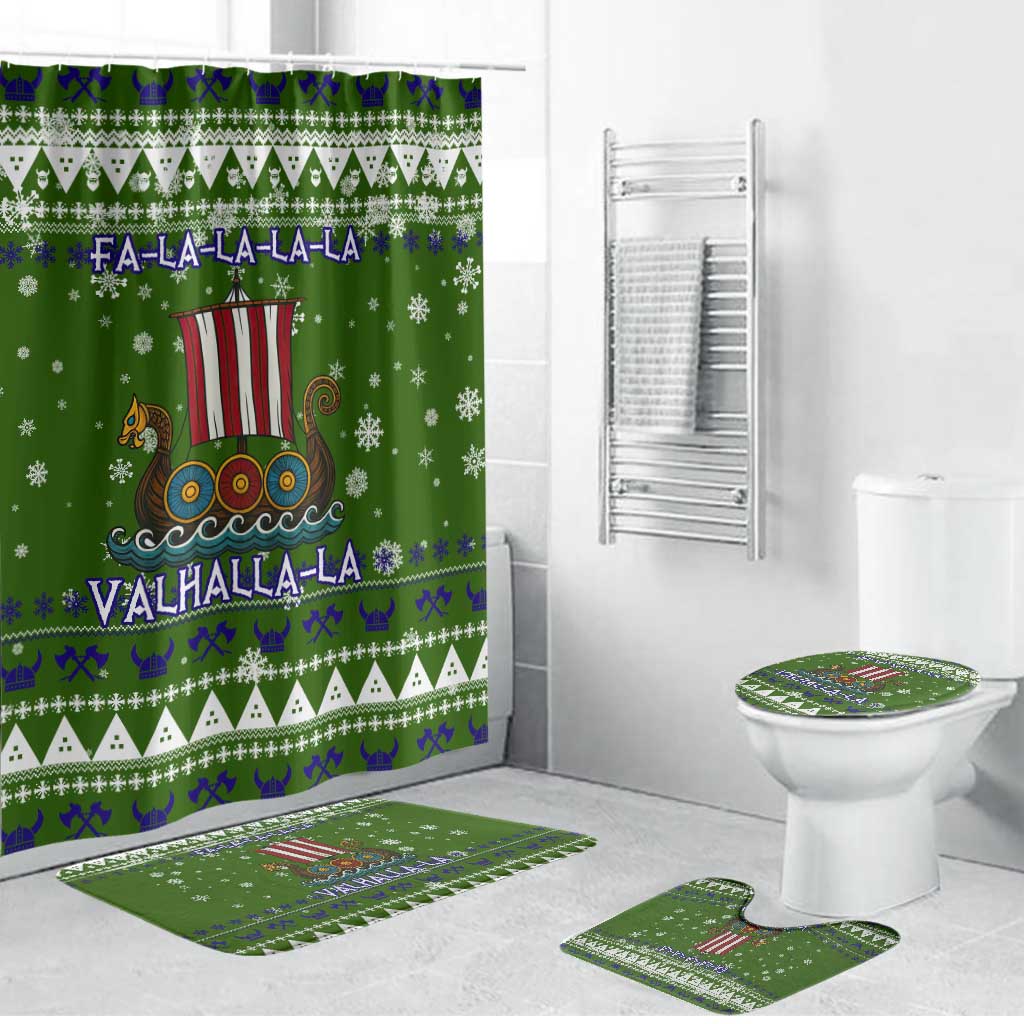 Amazing Viking Christmas Bathroom Set Xmas Holiday Patterns - Wonder Print Shop
