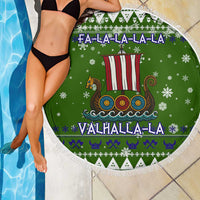 Amazing Viking Christmas Beach Blanket Xmas Holiday Patterns - Wonder Print Shop
