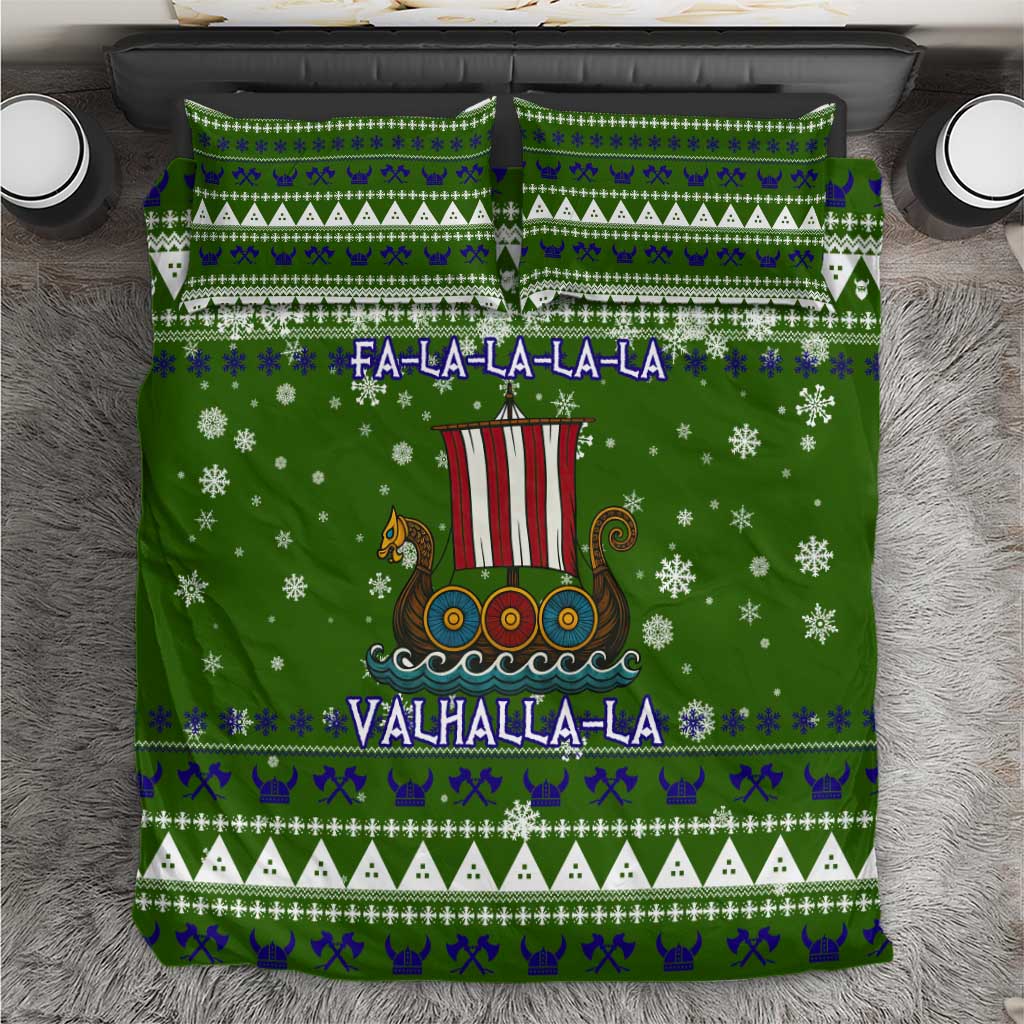 Amazing Viking Christmas Bedding Set Xmas Holiday Patterns - Wonder Print Shop