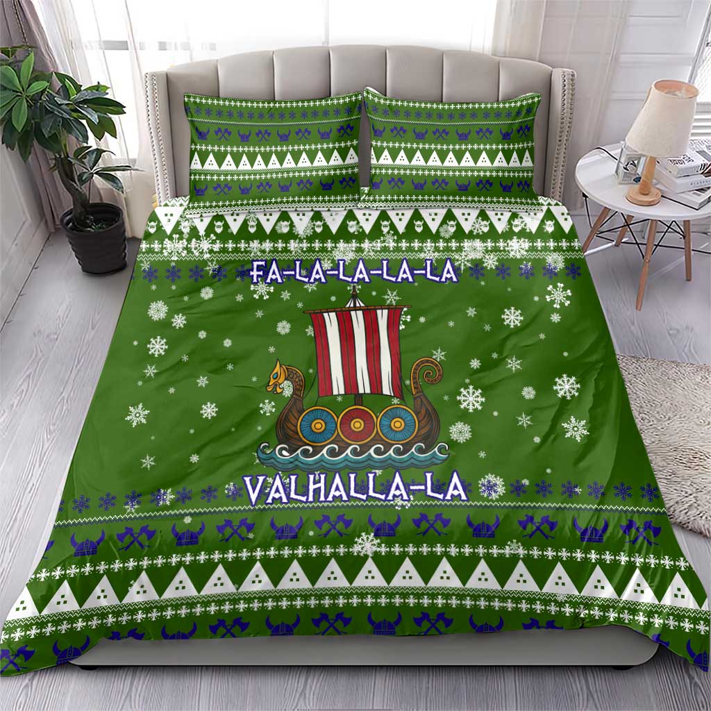 Amazing Viking Christmas Bedding Set Xmas Holiday Patterns - Wonder Print Shop