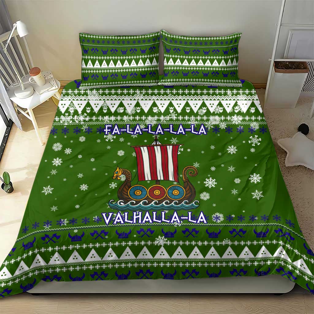 Amazing Viking Christmas Bedding Set Xmas Holiday Patterns - Wonder Print Shop