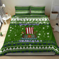 Amazing Viking Christmas Bedding Set Xmas Holiday Patterns - Wonder Print Shop