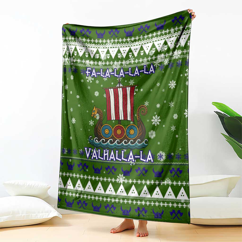 Amazing Viking Christmas Blanket Xmas Holiday Patterns - Wonder Print Shop