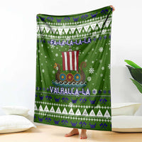Amazing Viking Christmas Blanket Xmas Holiday Patterns - Wonder Print Shop