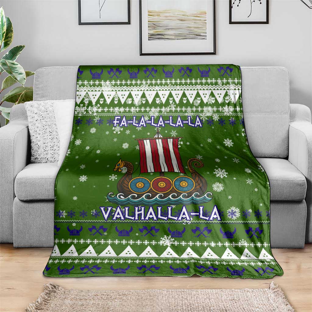 Amazing Viking Christmas Blanket Xmas Holiday Patterns - Wonder Print Shop